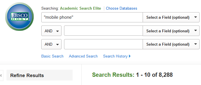 Examples of using search terms - A student guide to Information ...